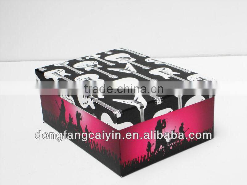 shelf life strong cardboard storage box with handle