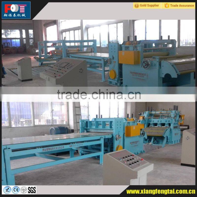 Metal sheet cut length line and 17 rolls straighten and leveling machine