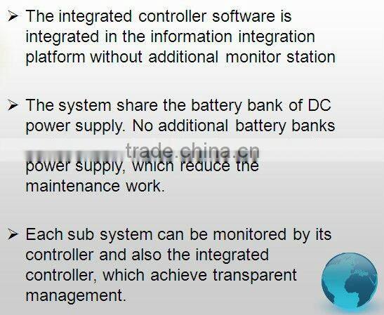 Integrated AC/DC/UPS power supply for smart substation