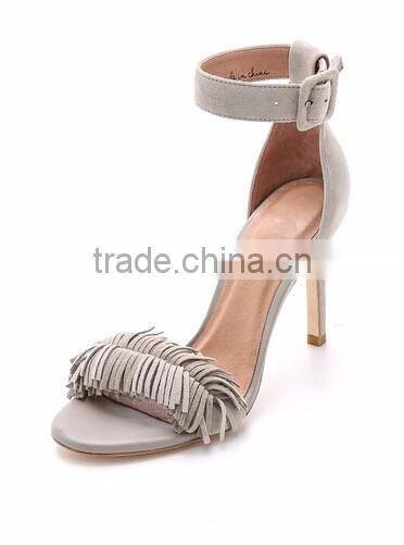 Latest woman sandals design 2016 private label sandals from strap tassel style leather sandals girls