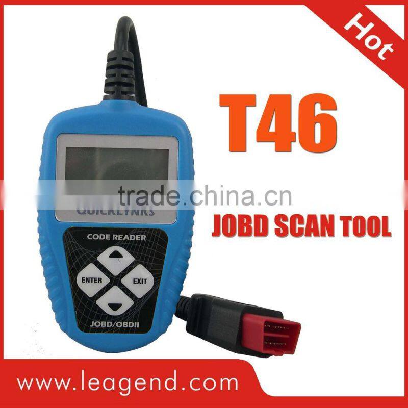 JOBD/EOBD/OBD2 universal vehicle auto diagnostic tool /Scanner T46-View freeze frame data,Updateable online