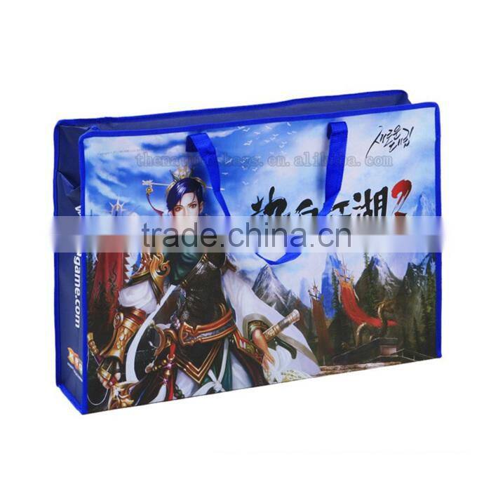 Customized Logo Non Woven Foldable Freezer Zipper Ziplock Bag Plastic