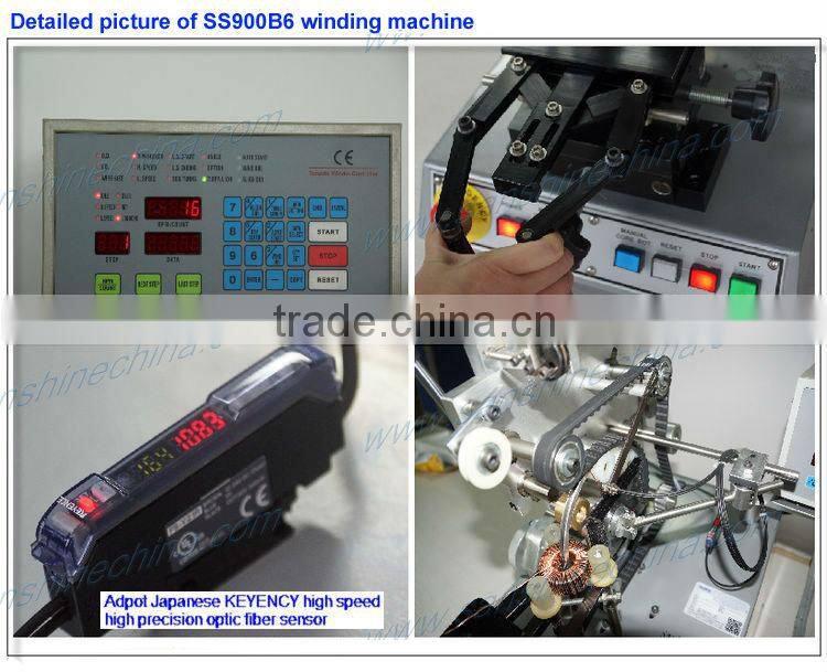(SS900B6 series final coil OD 10~80mm)automatic power factor corrector toroid coil winding machine