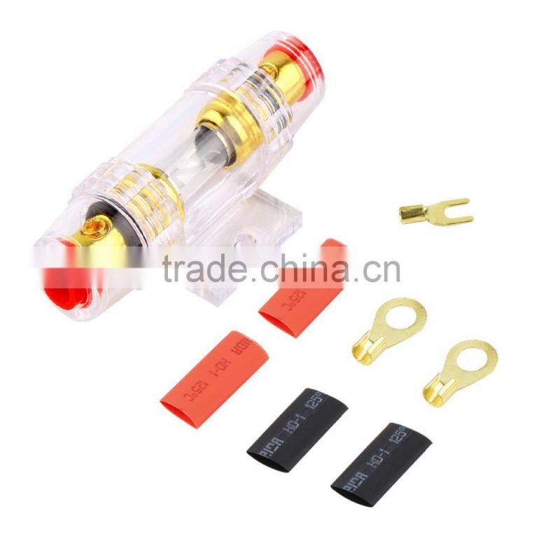 1500W Car Audio Wire Wiring Amplifier Subwoofer Speaker Installation Kit 8GA Power Cable 60 AMP Fuse Holder Free Shipping~