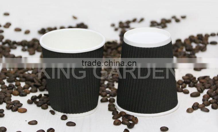 Coffee to go corrugated paper cup and lids factory