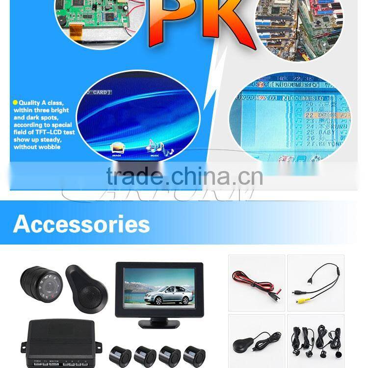 Special design parking sensor with camera and usb output anti-electromagnetism disturb buzzer