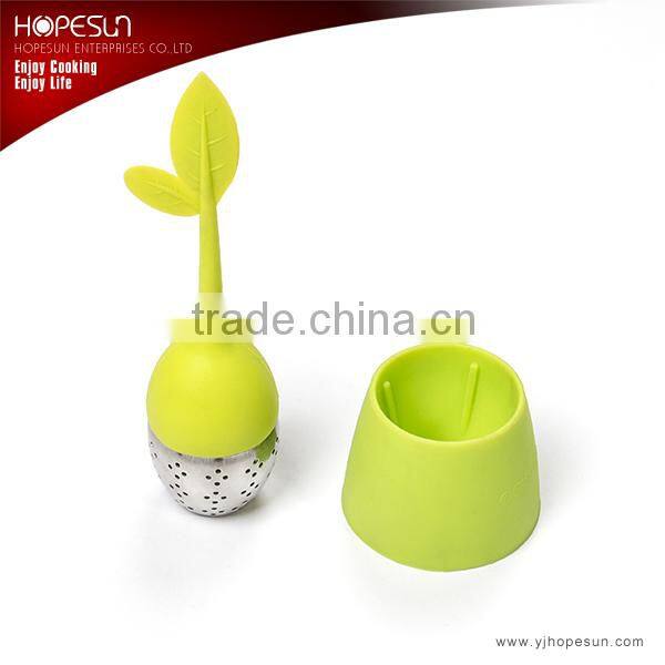 18/8 and silicone meterial purple tea infuser
