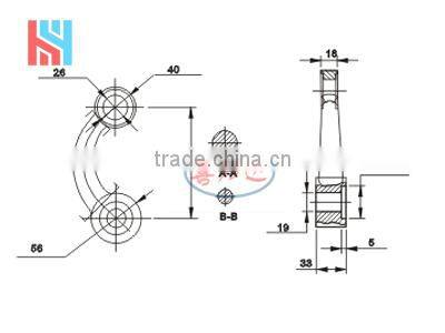 winding single 304 316Stainless steel spiders for glass curtain wall fixing system
