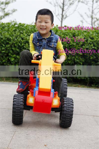 hot selling plastic pedal Children car Trailer 415