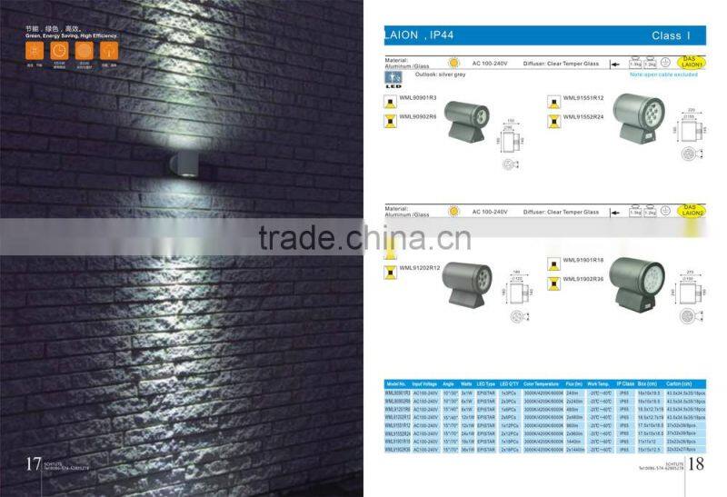 RYAN Hot Sell up and down light IP54 led round lamp