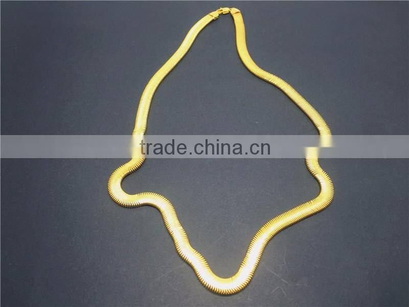 2016 Hot Sale Fashion Jewelry High Quality Gold Plated Chain Necklace