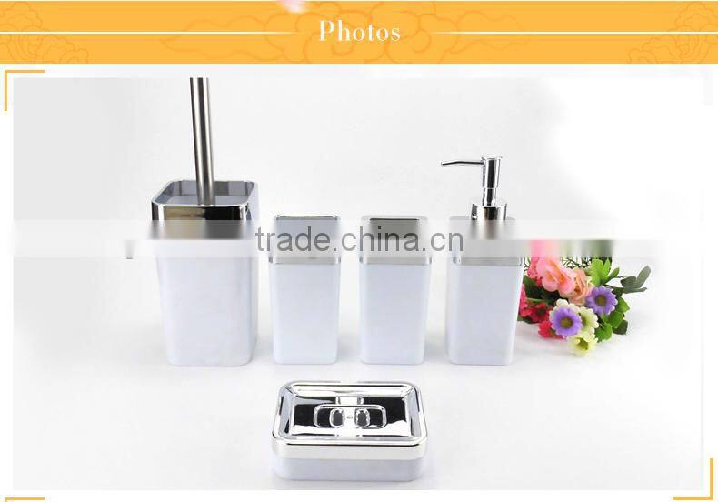 hot selling 5pcs high quality plastic bathroom sets