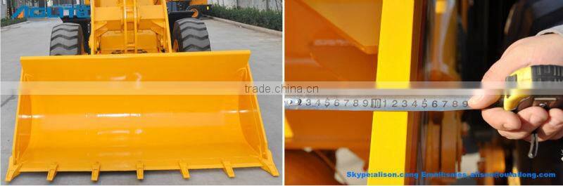 front end loader tractor with screening bucket