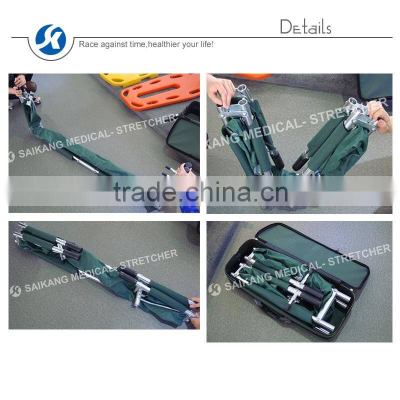 Medical Appliances Aluminum Alloy Foldaway Stretcher