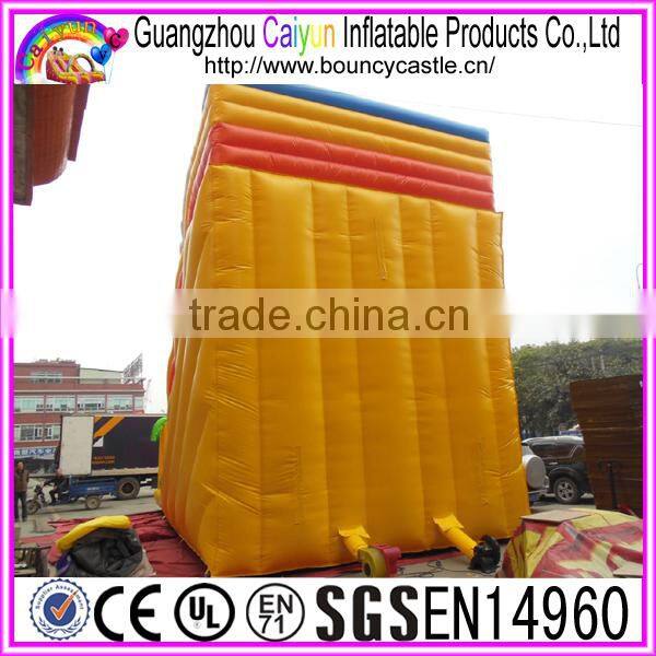 Colourful Design Inflatable Dry Slide With Trees