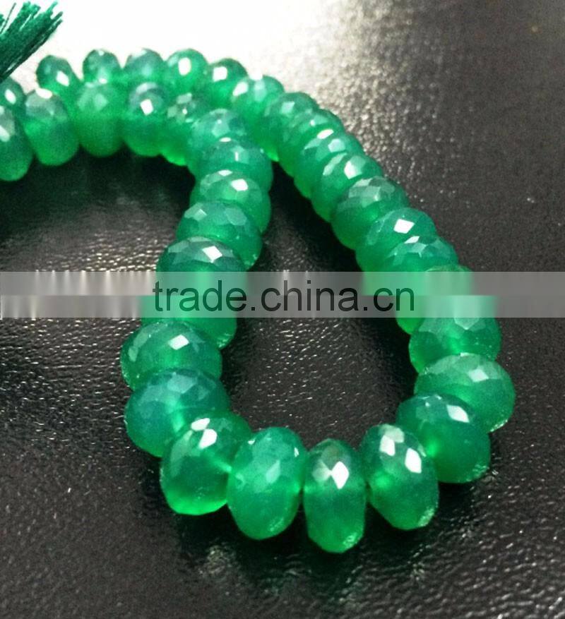 SEMI PRECIOUS NATURAL CITRINE 8-9MM RONDELLE FACETED LOOSE BEADS STRAND LINE
