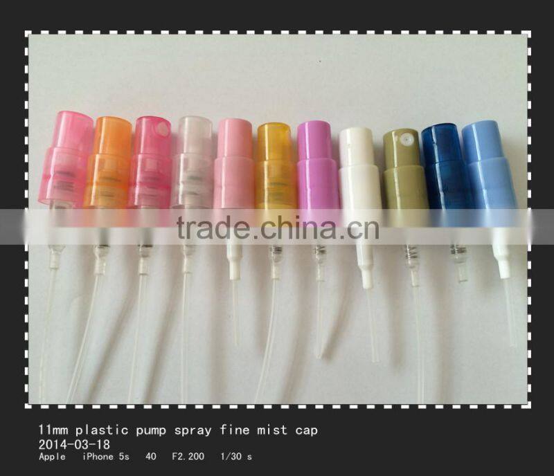 11mm plastic samll perfume fine mist pump spray atomizer for perfume bottles
