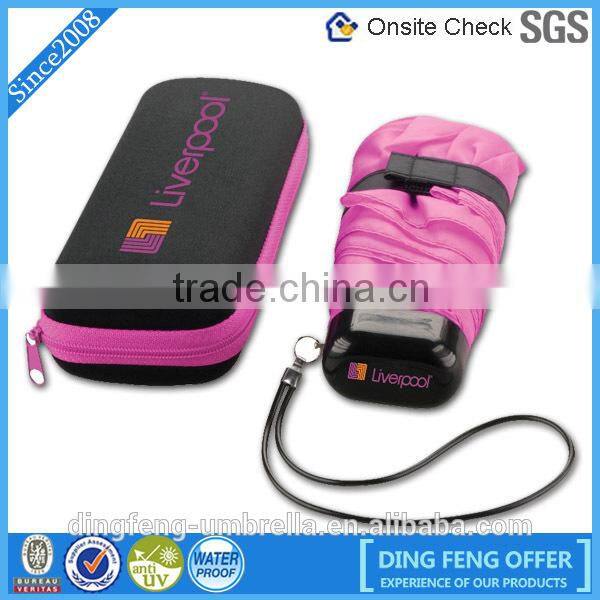 Latest designs gifts perfume wine bottle umbrella gift umbrella