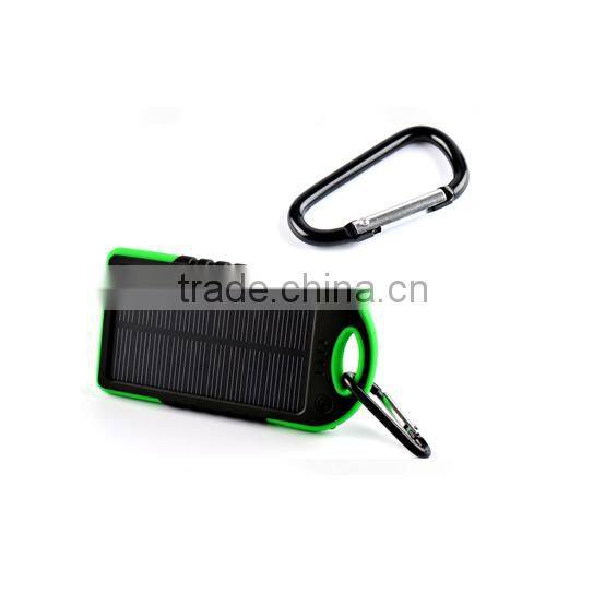 Outdoor 5000mah mobilr slim solar battery charger for phone case