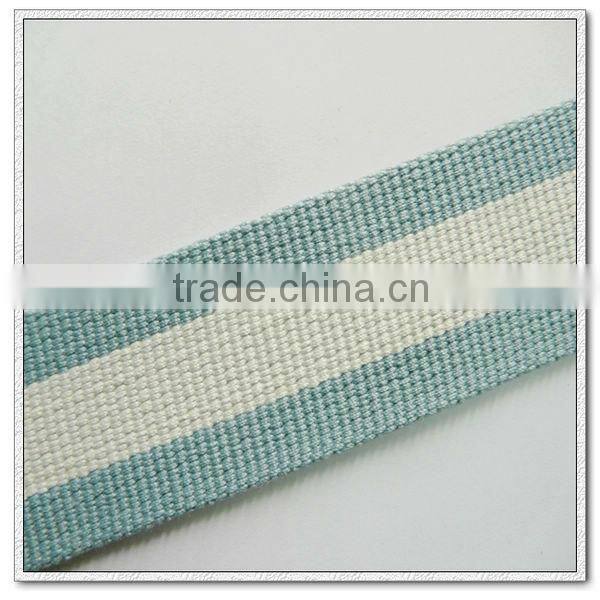 1 1/2 inch cotton webbing tape,1.5 inch striped cotton webbing