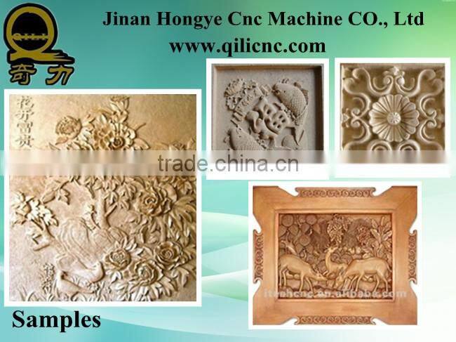 Jinan Factory supply heavy structure servo motor HSD6KW spindle ATC woodworking cnc router for sale