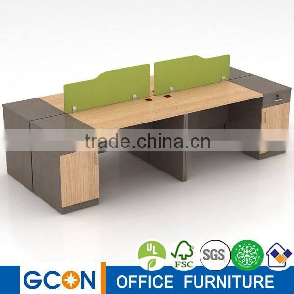 Office workstation with decorative partition wall modular wall panel system unique office cubicles
