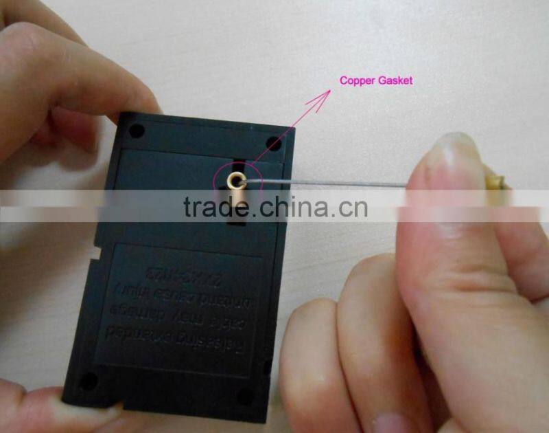 Cuboid Rebound Open show Security Recoiler with top wire cable outlet