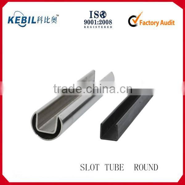 Stainless steel slot U channel balustrade slot pipe tube