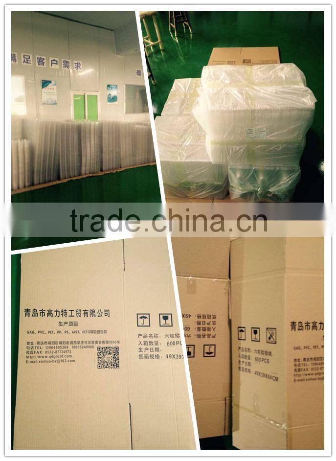 Transparent Pet Plastic Egg tray 6-30 Eggs tray