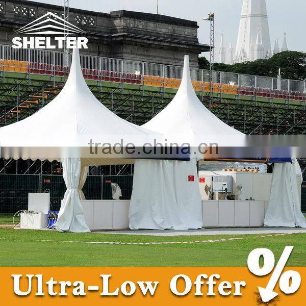 4x4m White gazebo with aluminum alloy frame