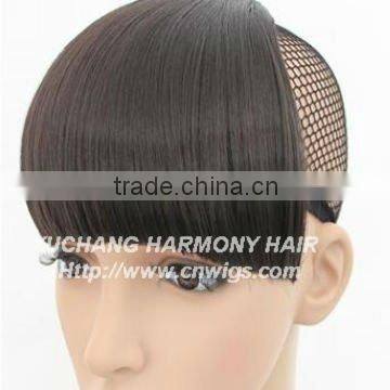 Quality clip-on human hair bang, more colors always on stock