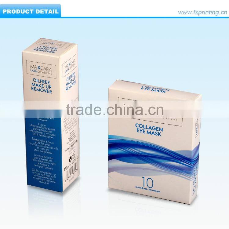 Small Custom Color recycled Paper Reverse Tuck End Cosmetic Beauty Products Packaging Box