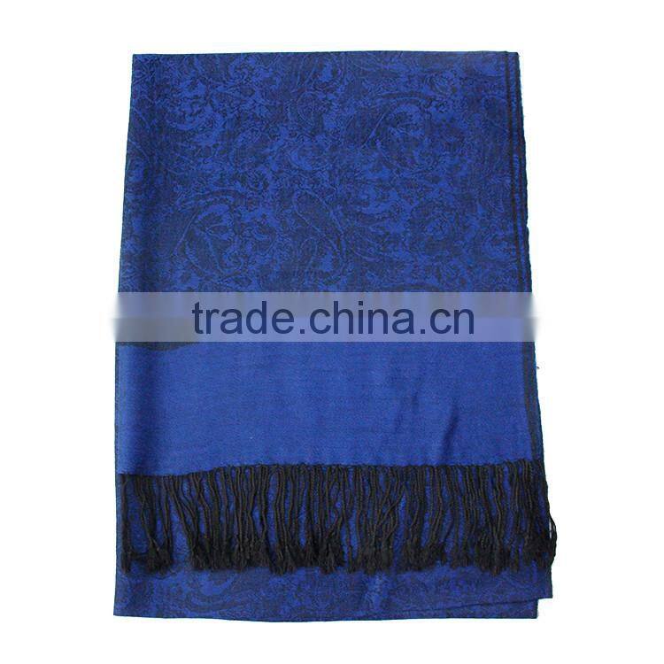 Fashion Reversible colors pashmina shawls canada Paisley Jaquard