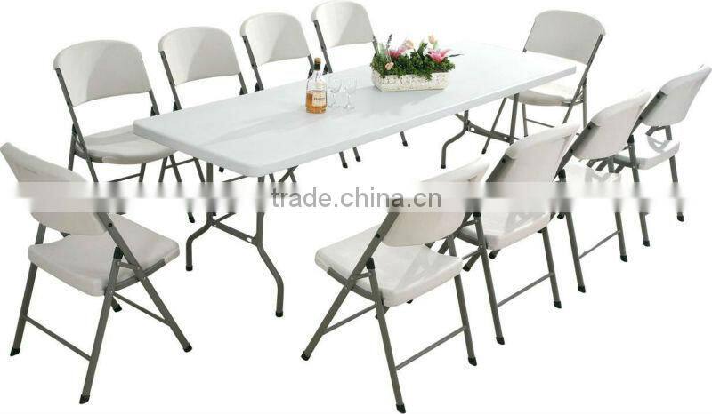 30" x 96" Heavy Duty Ultra Blow Molded Commercial Plastic Folding Table