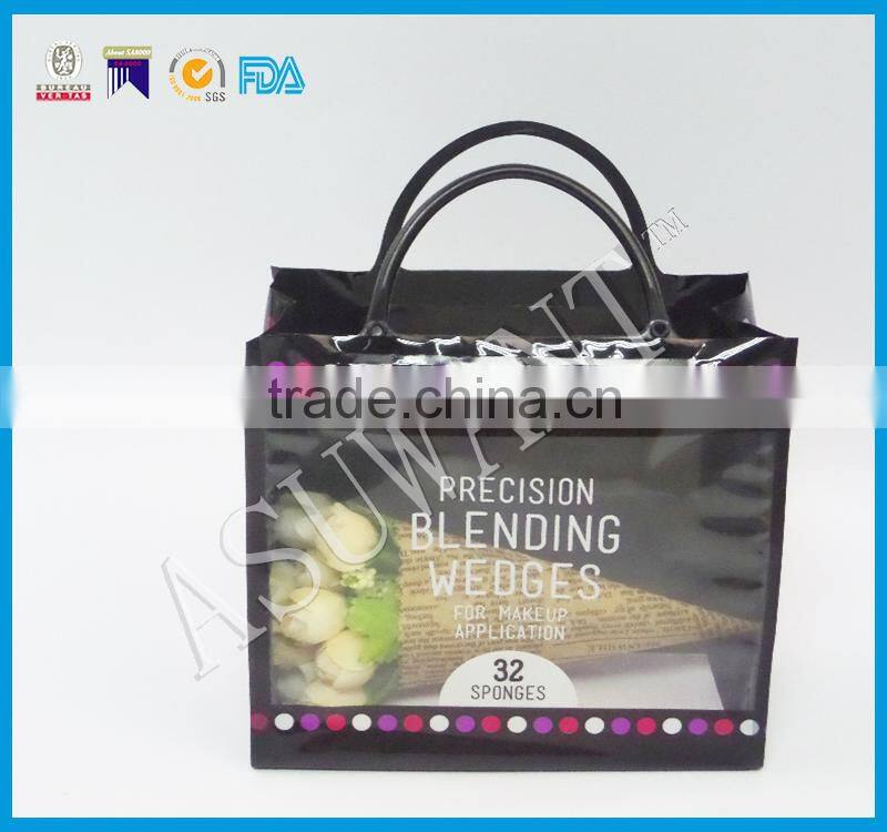 Custom Design Gift dedicated hard plastic Portable shopping bags