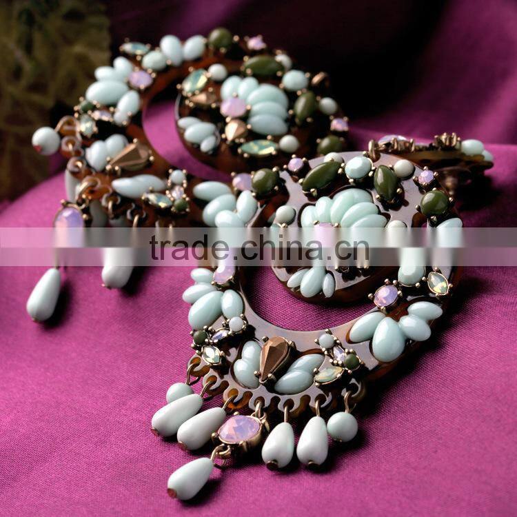 Simple Fashion Hot Sale Exquisite Elegant delicate Bohemia earring, beautiful earring designs for women, necklace earrings set