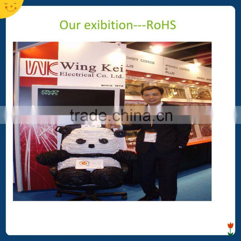 (WK-C003) American UL 3 core round electric SVT AC power cord (nema 5-15p electric plug with c13 connector extension cord)