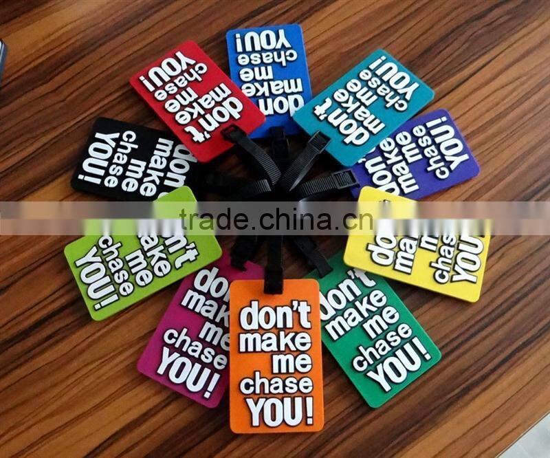 OEM factory in china hot sale pvc luggage tag with insert paper