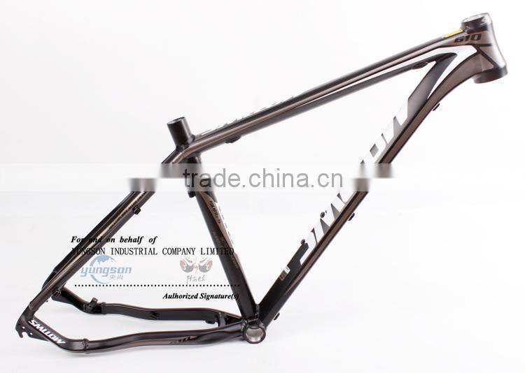 26er*16/17 inch inner cable route aluminum bicycle frame with Hydro Forming System shaping technology