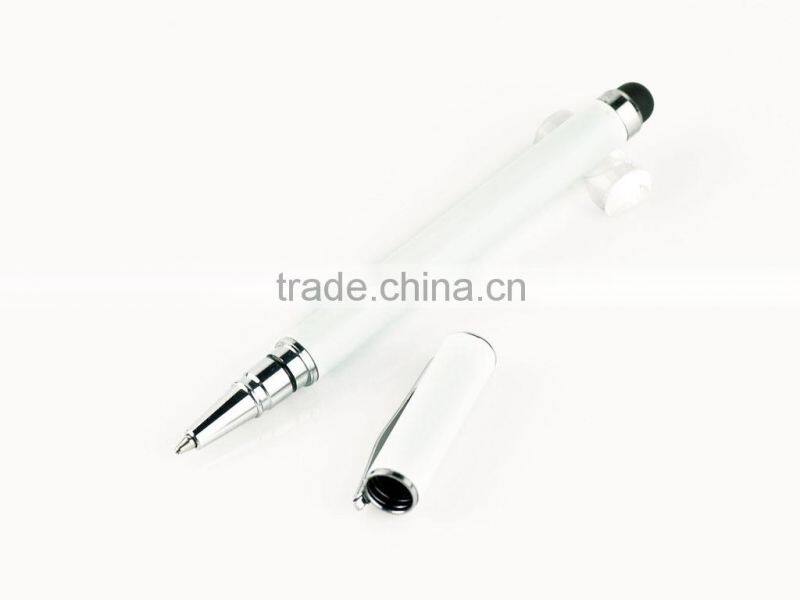 Metal 2 IN 1 Stylus Touch Screen Pen For iPhone iPad iPod Samsung HTC TC-TS005