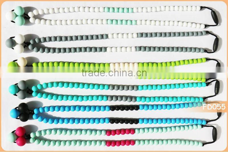 LFGB and FDA approved silicone necklace pendant china hip hop jewelry