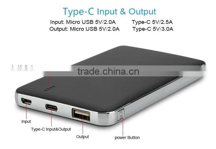 fast charging USB 3.1 type c power bank 8000mah for macbook charge