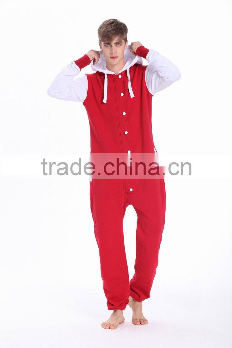New arrival onesie jumpsuit one piece jump in suit zipped hoodie