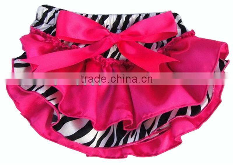 fashionable colorful heart print ruffled fancy girl baby bloomers