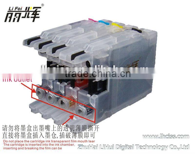 Lifei refillable ink cartridge for Brother LC-73 LC-79K/C/M/Y for Brother J955DWN/ J705DW/J825DW/J625DW/J432W/J430W/J6510DW