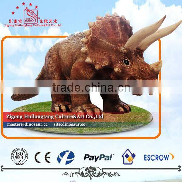 Garden statues Fiberglass Custom Made Triceratops Dinosaur Sculpture