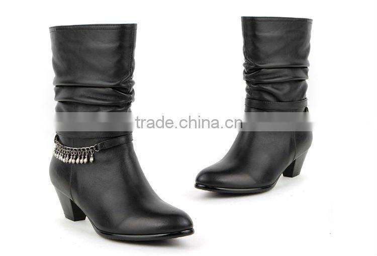Rubber sole lady shoe boot for your choice