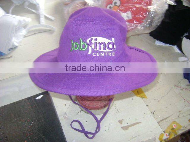 100% cotton twill embroidery bucket hat with elephant shape