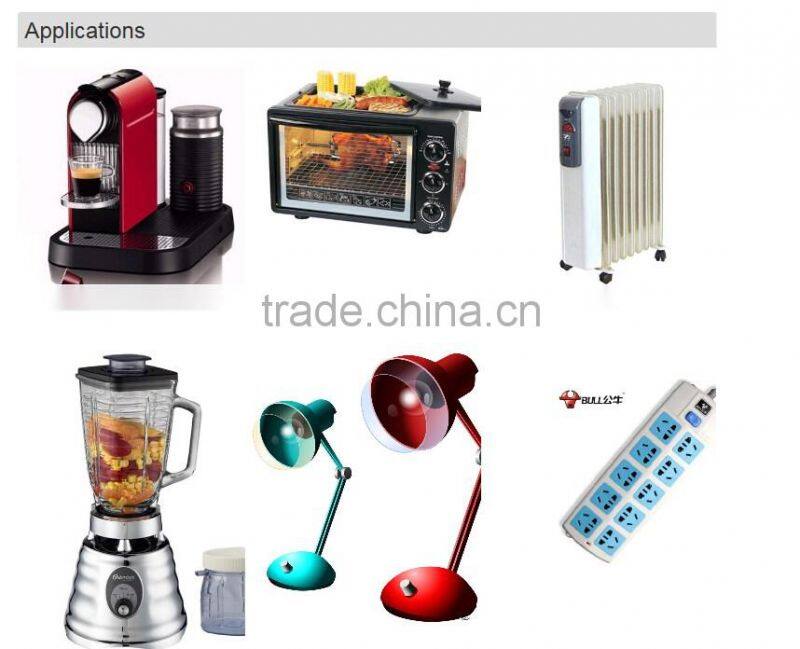 A7 double pole double throw rocker switch for oven and stirrer, 16A/250V T125/55, 1E4/5E4