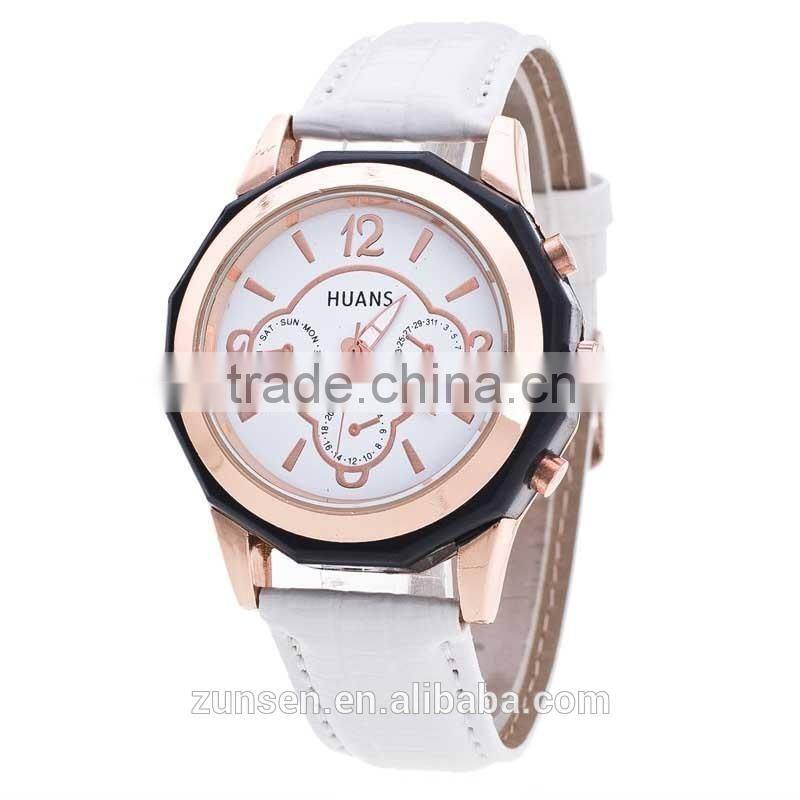 2016 High Quality Fashion Watch Women Dress Quartz-Watch Casual Wristwatch Women Relogio Feminino relojes mujer Leather Clock